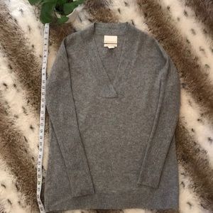 Oversized Grey Cashmere Sweater Size Med